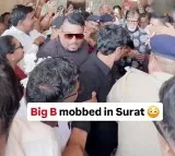 Amitabh Bachchan narrowly escapes accident at Surat airport due to fan frenzy