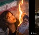 Iran Protests Women Burn Khamenei Photos Smoke Cigarettes