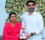 Nara Lokesh unveils novel by visually challenged writer Chinthakrindi Saijyothi