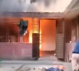 Birendra Kumar Dey Hindu Teachers House Set Ablaze in Bangladesh