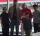 Sathyaraj's son Sibi Sathyaraj catches up with Ajith Kumar at Dubai Autodrome; video goes viral