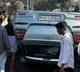 Hyderabad Film Nagar Car Accident Turns Turtle
