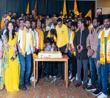 Nara Lokesh Birthday Celebrations in UAE and UK by NRI TDP
