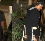 Hrithik Roshan Spotted Walking With Crutches At Goldie Behls Birthday Party Fans Concerned