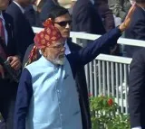 Breaking protocol, PM Modi walks down Kartavya Path, greets people