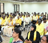 Chandrababu Naidu Sits Among TDP Workers at Workshop