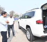Telangana Municipal Elections KTRs Car Searched in Sircilla