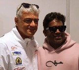 Yuvan Shankar Raja meets Ajith at Dubai Autodrome; fans thrilled!