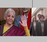 Nirmala Sitharaman Meets Students After Budget Presentation