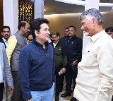 Sachin Tendulkar Meets AP CM Chandrababu Naidu