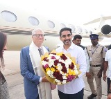 Bill Gates Received by Minister Lokesh in Gannavaram