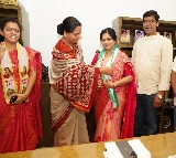Kavitha Welcomes Former MLA Son and Daughter in Law to Telangana Jagruthi