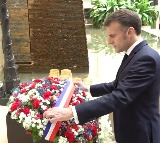 French President Macron pays tribute to victims of 2008 Mumbai terror attacks