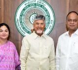 Vemireddy couple meets CM Chandrababu