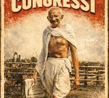 Youth Congress Shirtless Protest at AI Summit Gandhi Photo Defense
