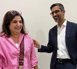 Farah Khan makes ‘Google giggle’, as she interacts with CEO Sundar Pichai