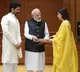 Vijay Deverakonda and Rashmika Mandanna seek blessings from PM Modi