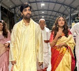 Mrunal Thakur, Adivi Sesh offer prayers at Tirupati Balaji temple ahead of Dacoit release