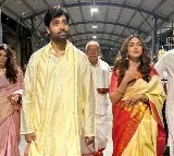 Mrunal Thakur, Adivi Sesh offer prayers at Tirupati Balaji temple ahead of Dacoit release