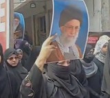 Ali Khamenei death Shia Muslims protest in Hyderabad