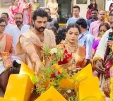Vijay Deverakonda Rashmika Mandanna Perform Pujas in Native Village