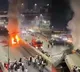 LB Nagar Flyover Car Accident Fire Engulfs Vehicle After Collision