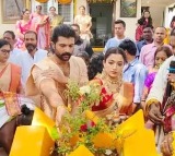 Vijay Deverakonda Rashmika Mandanna celebrate housewarming in native village