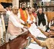 Nitish Kumar files nomination papers for RS polls amid protests by JD(U) workers