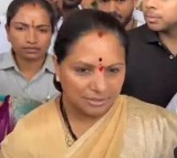 Kalvakuntla Kavitha Chants Jai Andhra in Tirupati