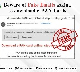 PIB Fact Check Email to Download ePAN Card is Fake