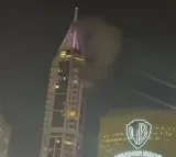 UAE air defences intercept Iranian missiles, debris hits tower in Dubai Marina