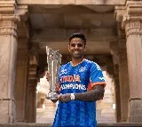 Suryakumar Yadav poses with T20 WC trophy at historic Adalaj Stepwell after India’s title triumph