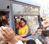 Kalvakuntla Kavitha Arrested in Khammam During Protest