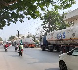Charlapalli Gas Supply Disrupted Tankers Stranded on Roads