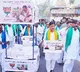 Telangana BJP MLAs reach Assembly with farmers’ petitions on pushcart