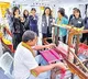 Jujuru Nagaraju showcases Dharmavaram silk weaving in China
