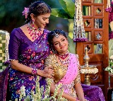 Manchu Lakshmis Daughter Vidya Nirvana Half Saree Ceremony Celebrations