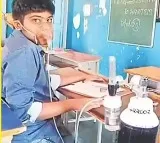 Oxygen Cylinder Support for Student During AP Exam