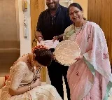 Rashmika Mandanna's mother-in-law proudly flaunts her Telangana Gaddar Film Award