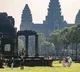 Huge crowds of tourists enjoy equinox sunrise at Cambodia's iconic Angkor Wat