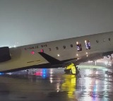 Plane collides with fire truck at New York airport, multiple injuries reported