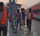 Patna Railway Station Passengers Walk on Wet Concrete Viral Video