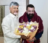 Sanjay Dutt Meets Chandrababu Naidu Regarding AP Film City Opportunities