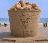KFC UNVEILS INDIA’S TALLEST SAND BUCKET AT RK BEACH