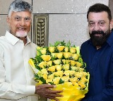 Sanjay Dutt says 'admire your vision' as he pays a visit to Andhra Chief Minister Chandrababu Naidu