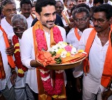 Nara Lokesh Attends Grand Ram Temple Reinstallation in Mangalagiri