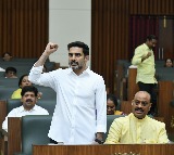 Nara Lokesh Raises Jai Amaravati Slogans in Assembly