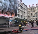 Three dead after massive building fire in China's Shanxi