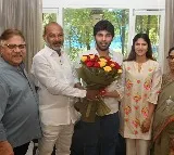 Bandi Sanjay Visits Allu Aravind Home to Bless Newlyweds