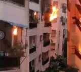 Manikonda Apartment Fire Major Fire Accident Averted in Hyderabad